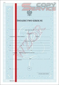 MEiN-I/4-w/1 - formularz świadectwa szkolnego z wyróżnieniem dla uczniów klas IV–VII szkoły podstawowej